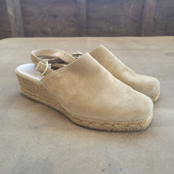 Viscata Barcelona espadrilles tan platform heel slip on shoes womens size EU 40 - Picture 1 of 8